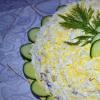 Салат «Невеста» со свеклой Салат Невеста: рецепт без мяса, со свеклой и морковью